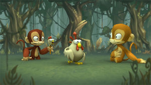 monkey,nickelodeon,monkey quest,dance,game,lol,chicken,video game,nick,computer game,dancing chickens