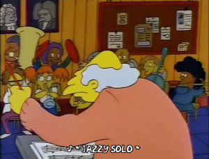 jazz,saxophone,music,season 4,lisa simpson,episode 14,milhouse van houten,4x14