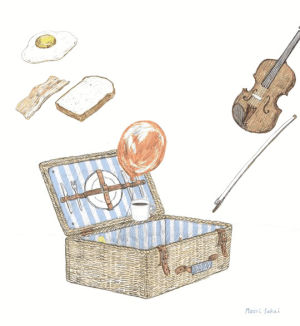 illustration,picnic,coffee,drawing