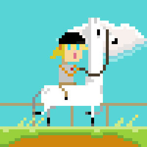 horse,pixel art,riding