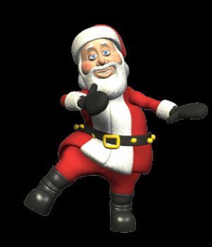 Santa Claus Gif Transparent, HD Png Download - 519x595 PNG 