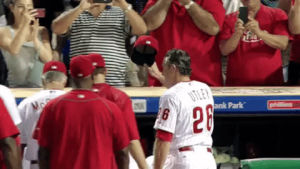 Mlb philadelphia phillies chase utley GIF - Find on GIFER