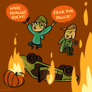 polly guo,artists on tumblr,halloween,foxadhd,pumpkins,white riots,animation domination high def