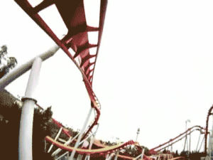 roller coaster,spinning,loop
