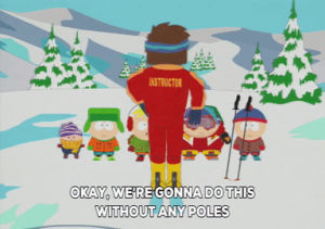 ski poles,snow,eric cartman,stan marsh,kyle broflovski,butters stotch,skiing,ike broflovski,thumper