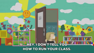 preschool,angry,eric cartman,mad,door,class,slam