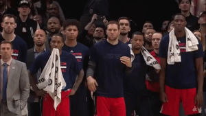 basketball,nba,excited,wizards,washington wizards,pumped up,bench celebration