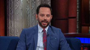 nick kroll,wide eyes,what,wow,omg,stephen colbert,shocked,surprised,late show,uh oh,oh god,what just happened