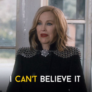 schitts creek,surprise,moira rose,i cant believe it,kevins mom,cant believe,funny,comedy,shock,humour,cbc,canadian,schittscreek,disbelief,catherine ohara,queen moira,queenmoira