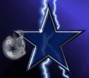 Download Dallas Cowboys Blue Star With Lightning Wallpaper