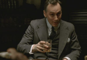 smug,cheers,boardwalk empire,and i would seriously consider writing as this son of a bitch,the smug son of a bitch,david aaron baker,yay drinking time,cooling gel