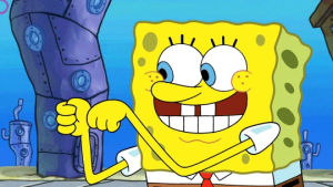 spongebob squarepants,spongebob,cartoon,nickelodeon,thumbs