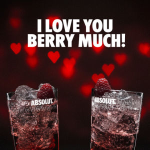 valentines day,absolut,heart,i love you,romantic,valentine,drinks,vodka,cocktails,toast,valentines,absolut vodka,absolut raspberri cranberry
