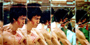 bruce lee,enter the dragon,mirrors,ripped