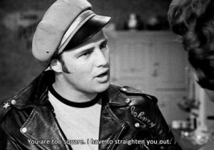 the wild one,maudit,marlon brando,dont be late