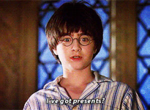 harry potter,ron weasley,hp1,christmas,presents
