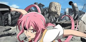 Mirai nikki yuno gasai GIF - Find on GIFER