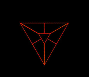 tetrahedron,evolution,dimensional,plane,physics