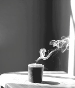 beautiful,faith,candle,black and white,wind,blow