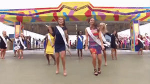 dancing,excited,jumping,miss america 2016,miss america 2017