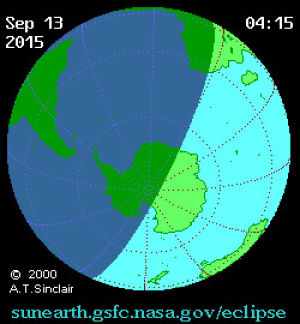western hemisphere,solar eclipse,lunar eclipse,antarctica,moon,earth,sun,eclipse,astronomy,shadow,africa,total eclipse,astronomy news,partial eclipse,september 13,september 2015,september 28