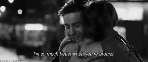 hug,hugging,couple,adorable,cute relationship,cute couple,love,cute,black and white,true love,love quote,b and w,couple quote,teen quote,youre around