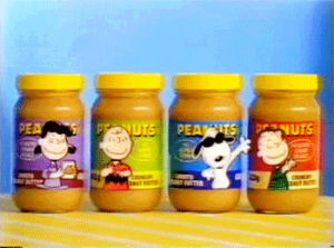snoopy,peanut butter,charlie brown,food,90s,retro,1990s,90s commercials,90s s,elena anaya