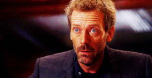 dr house,reaction,confused