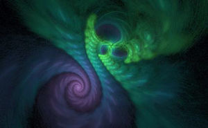 fractal,glowing,swirl,abstract