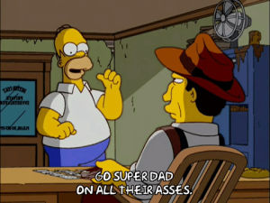 homer simpson,episode 3,excited,season 14,14x03,fathering,suggest