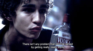 robert sheehan,drunk,misfits,vodka,nathan young