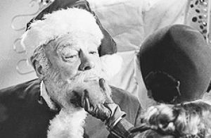 edmund gwenn,santa,santa claus,movie,film,christmas,holiday,ouch,icon,iconic,natalie wood,my post,miracle on 34th street,christmas movie,kris kringle,george seaton,susan walker,real beard,hes real