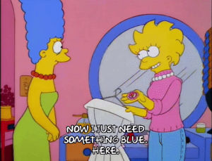 happy,season 6,marge simpson,lisa simpson,episode 19,excited,6x19,cutting hair off