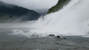 glacier,waterfall,view,hqg,alaska