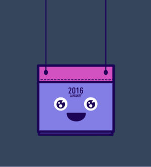 calendar,happy new year,new years eve,transparent,love,artists on tumblr,smile,illustration,colorful,hello,2016,happiness,happy holidays,happy 2016