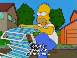 lawn chair,homer simpson,angry,episode 18,upset,season 13,13x18