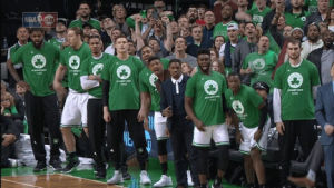 boston celtics,basketball,nba,excited,playoffs,hype,pumped,nba playoffs,celtics,2017 nba playoffs,nbaplayoffs,bench reaction,lets go
