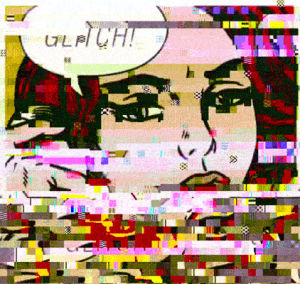 roy lichtenstein,glitch,glitch art,g1ft3d,pop art