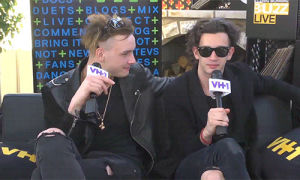 matt healy,smile,interview,laugh,band,vh1,sxsw,the 1975,george daniel