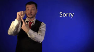sign language,american sign language,sorry,sign with robert,deaf,swr