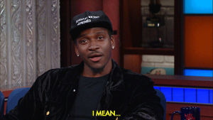 pusha t,what did you expect,stephen colbert,awkward,idk,shrug,late show,i mean