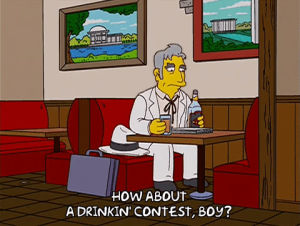 homer simpson,episode 9,beer,season 14,drunk,bar,booth,booze,14x09,computer problems
