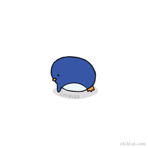 chibird,penguin,pushups,motivational,tired,art,push up
