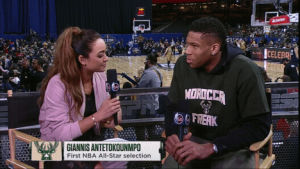 giannis antetokounmpo,giannis,cant hear you,basketball,nba,mic,blooper,nba all star,celebrity game,celebrity all star game,nba celebrity game,photographers on tumblr,loopdeloop,loop