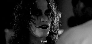 brandon lee,black and white,boo,the crow,eric draven