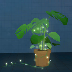 xmas,glow,plant,string lights