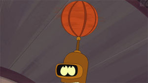 basketball,bender,spin,scooby doo,tv,television,comedy,futurama,robot,comedy central,nerd,geek,gaymer,scooby