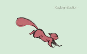 run cycle,squirrel,animation,tvpaint