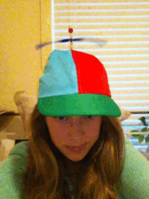 fan on a hat