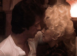dolly parton,dolly x sylvester,sylvester stallone,rhinestone,movie,love,film,kiss,romance,relationship,kisses,musical,best posts,jake x nick